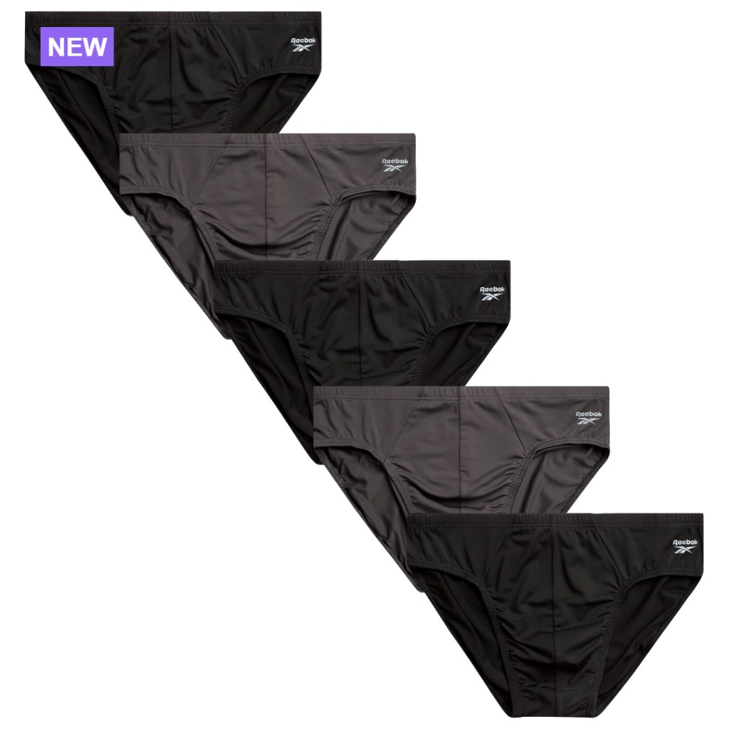 Low Rise Briefs 5-Pack With Contour Support Pouch, Moisture-Wicking